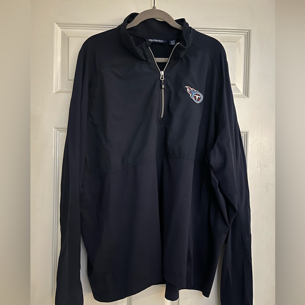 Navy Blue Cutter & Buck TN Titans Pullover 3X